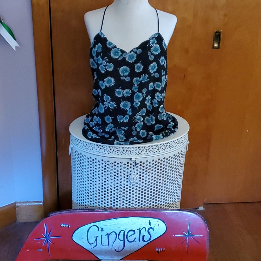 Racerback floral tank